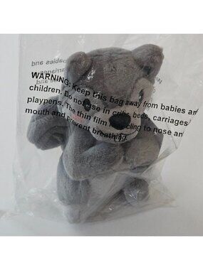 NEW Frisco Chewy Camping Squirrel Plush 6" Pet Dog Toy Squeaker Gray Stuffed